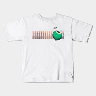 Coconut Cocktail Summer Beach Kids T-Shirt